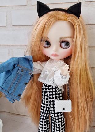 Кукла блайз blythe 30см кошечка шарнирное тело кастом