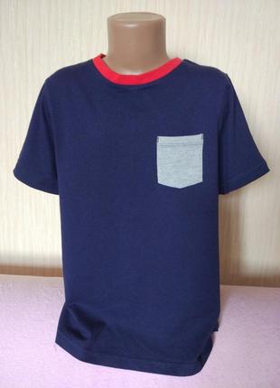 Нова футболка на хлопчика синя george 9 - 10 років коттон