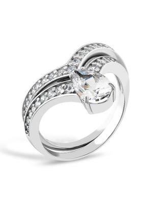 Серебряное кольцо 2 в1, трансформер, 925, серебро