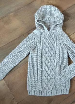 Свитер батник худи кофта на 7-8 лет 128см hand made
