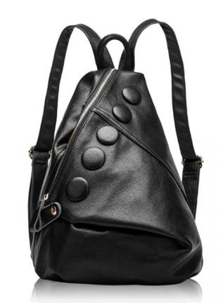Шкіряний оригінальний жіночий рюкзак