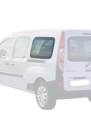 Бокове скло renault kangoo ii (08-) заднє салонне ліве на довгу базу (рено кенго ii)