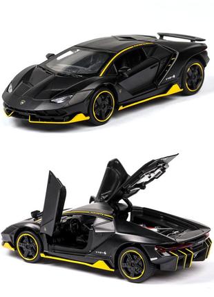 Модель автомобіля lamborghini lp770 1:32. звук+горять фари. металеві ламборджини. інерційна машинка