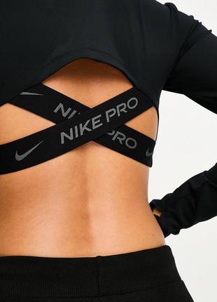 Топ nike pro dri-fit с открытой спиной l3 фото