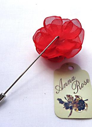Бутоньєрка квітка ручної роботи на піджак" гірчична золота троянда"2 фото
