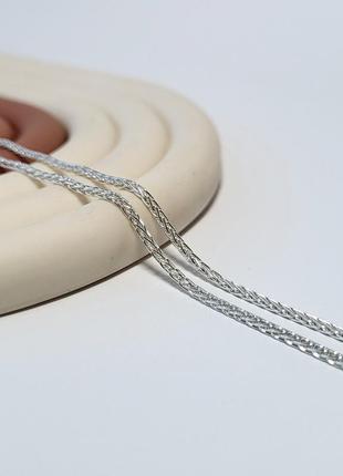 Срібний ланцюжок ланцюг круглий джгут 55 см срібло 925 проби до40 5.84