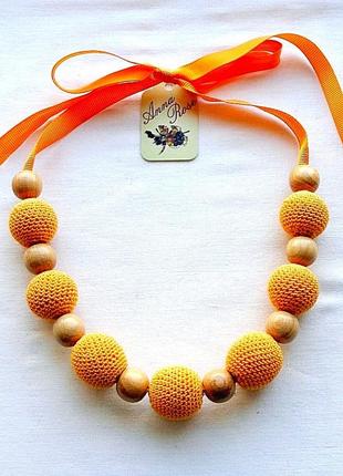 Слінго-буси ручної роботи з бавовняної нитки "апельсин"