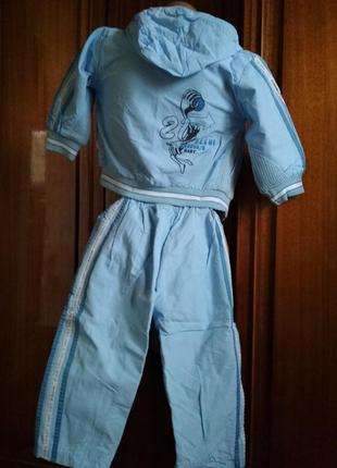 Новий повсякденний прогулянковий костюм-трійка shi tailu baby / вітровка, пуловер, брюки