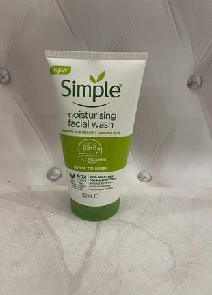 Увлажняющий гель для умывания simple kind to skin moisturising facial wash, 150 мл1 фото