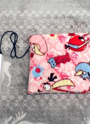 Подушка с подогревом для детской кроватки работает от power bank