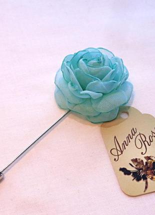 Бутоньєрка квітка ручної роботи на піджак" троянда у тіффані"
