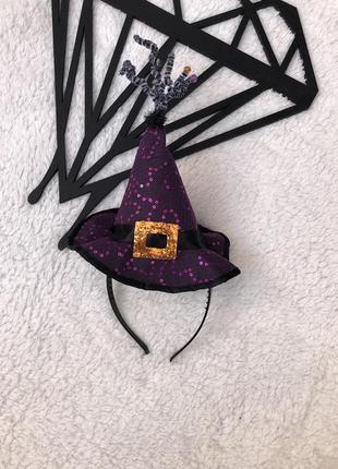 Обруч, ободок шляпка на хеллоуин1 фото