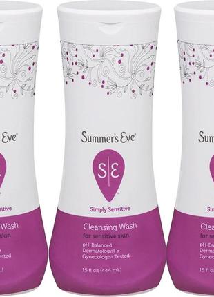 Гель для интимной гигиены summer's eve usa cleansing wash 5 в 1, 444мл1 фото