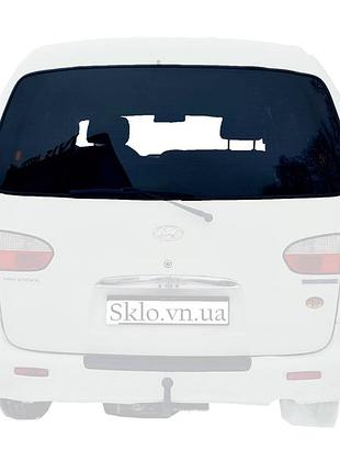Задне скло hyundai h200/h1/starex/satellite (1998-2007) хюндай h200/h1/старекс/сателліт ляда з електрообігрівом