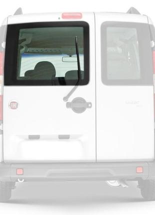 Заднє скло fiat doblo (00-10) ліве на розпашні двері з електрообогревом (фіат добло)