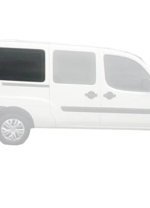 Бокове скло fiat doblo (00-10) заднє салонне праве на довгу базу (фіат добло)