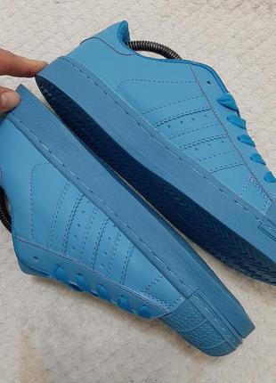 Круті яскраві кросівки adidas superstar р. 38 (24 см)7 фото