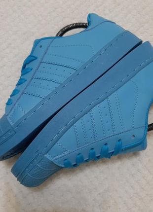 Круті яскраві кросівки adidas superstar р. 38 (24 см)6 фото