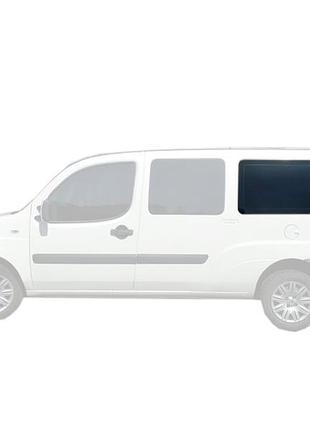 Бокове скло fiat doblo (00-10) заднє салонне ліве на довгу базу (фіат добло)