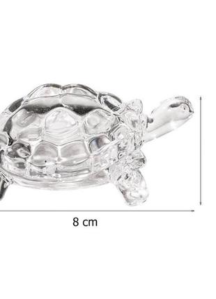 Скляна статуетка черепаха resteq. фігурка для інтер`єру черепаха 8,5х5,5 см. декор черепаха2 фото