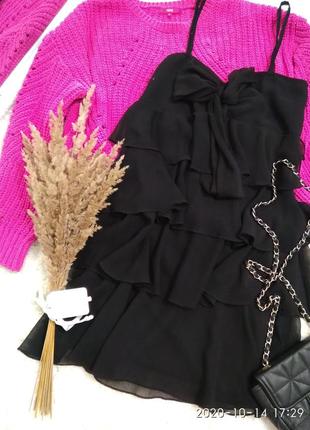 Вишукане ярусне коктейльне плаття р. 42/14