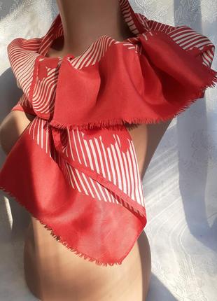 Вінтаж! 🌸❤🌸 1970-е годы! шарф нашийний хустка палантин натуральний шовк палантин цветы шарфик9 фото