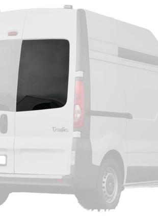 Заднє скло nissan primastar (01-19) праве на розпашні двері без електрообогрева (нісан прімастар)