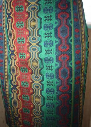 Шикарная винтажная юбка в орнаментах2 фото