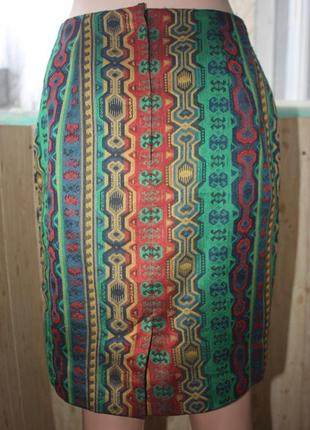 Шикарная винтажная юбка в орнаментах3 фото