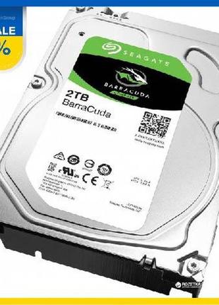 Жёсткий диск внутренний для пк 2tb seagate hdd 3.5" sata 3.0 7200rpm barraсuda st2000dm008