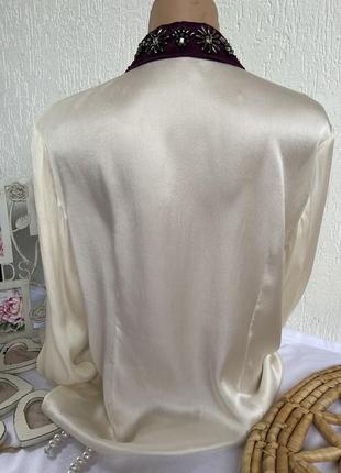 Фірмова стильна якісна натуральна елегантна блуза3 фото