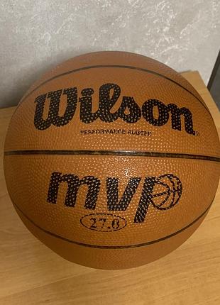 Резиновый баскетбольный мяч wilson mvp