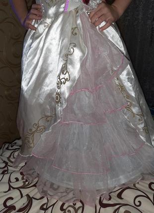 Карнавальное платье рапунцель 5-6 лет.4 фото