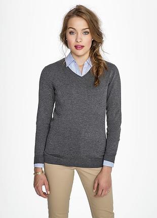 Серый свитер пуловер zara р. 48-50 (l) вискоза