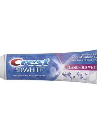 Зубная паста crest 3d white glamorous white teeth whitening vibrant mint toothpaste5 фото