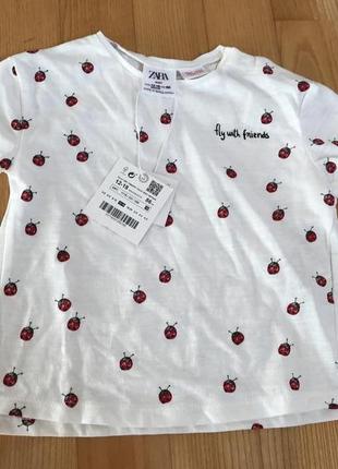 Zara, дитяча футболка в сонечка, 12-18 міс