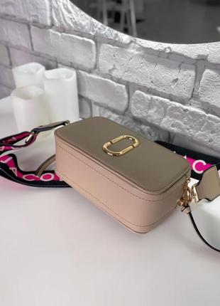 Шикарная сумка marc jacobs beige nude сумочка5 фото