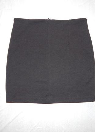 S, поб 44-46, новая трикотажная юбка с кожаной вставкой blue motion3 фото