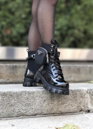 Черевики prada monolith patent черевики 6