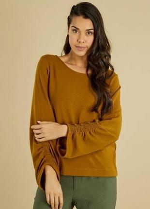 Блуза  вільного крою kiabi франція m гірчичний