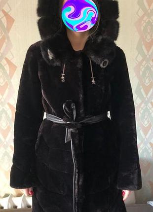 Шуба из мутона.