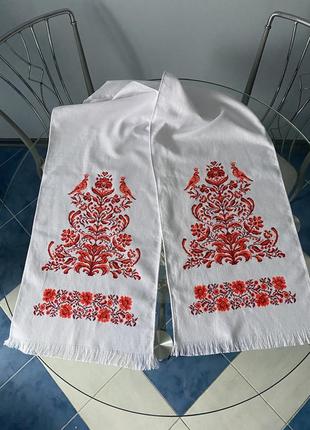 Дерево жизни вышитое полотенце ручной работы