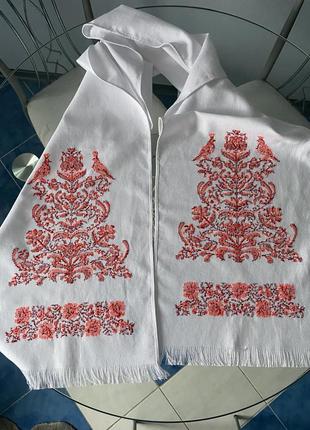 Дерево жизни вышитое полотенце ручной работы