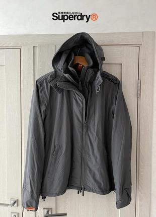 Куртка superdry japan jacket windbreaker jacket with hood size l