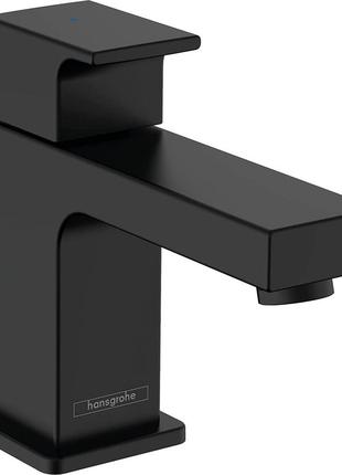 Змішувач hansgrohe vernis shape pillar для холодної води з носиком висотою 70 мм. водозберігаючий кран матовий чорний