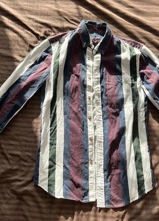 Чоловіча сорочка new look у розмірі s у смужку