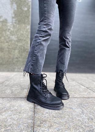 Черевики жіночі dr martens classic black замша. мартінси