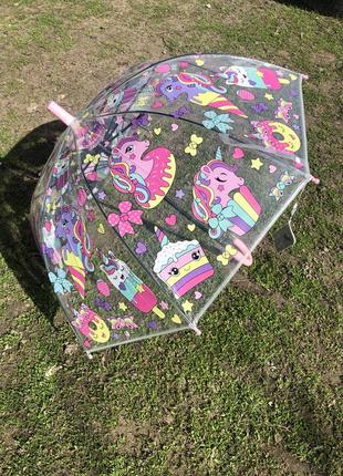 Детская прозрачная зонта