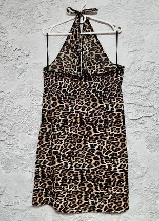Шикарный сарафан-платье большого размера l с завязкой на шее.5 фото