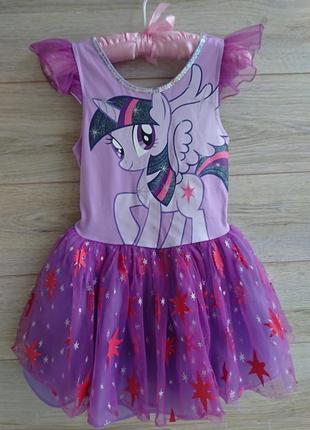 Платье my little pony искорка лошадки пони 3-4г1 фото